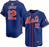 Men's New York Mets #12 Francisco Lindor Royal 2024 Alternate Limited Stitched Jersey Dzhi,baseball caps,new era cap wholesale,wholesale hats
